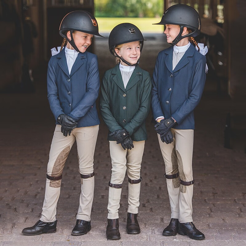 意大利aa障碍西服春秋高档骑马服装跳栏骑马装专业马术服装女款黑色s