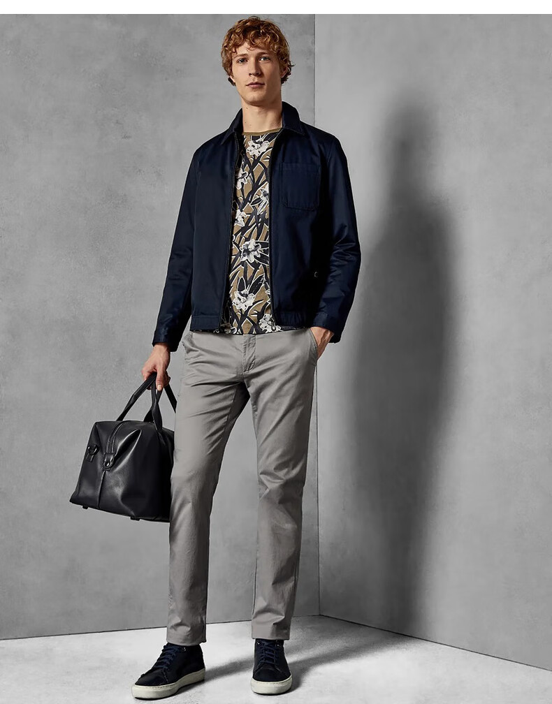 男装 休闲裤 ted baker ted baker 男士时尚休闲直筒长裤休闲裤 灰色