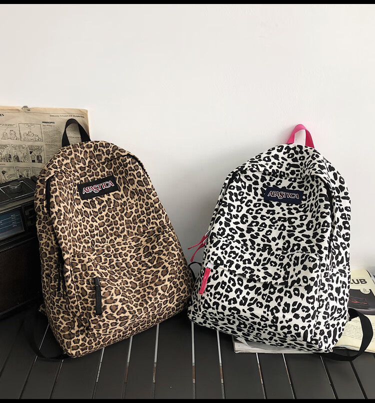 仓梵ins日系原宿风可爱软妹背包豹纹书包女韩版ulzzang少女初高中大学