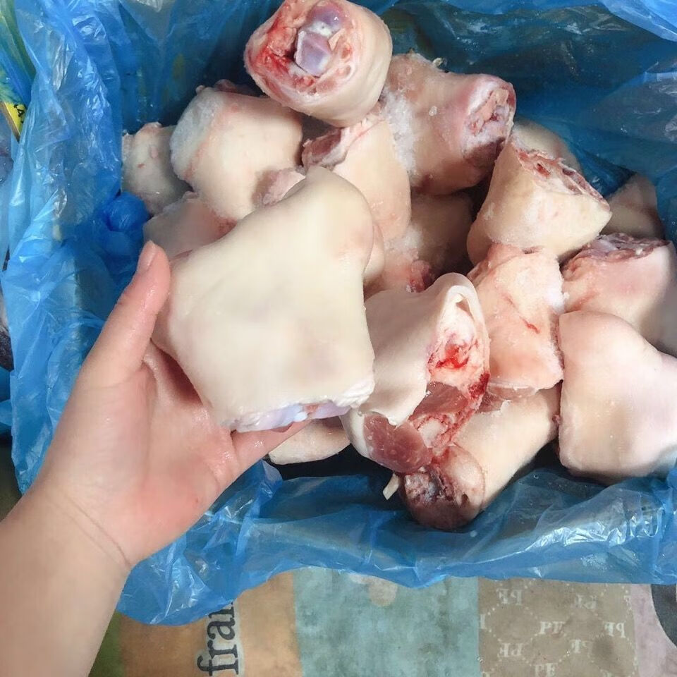 猪脚圈块大脚圈猪脚圈新鲜冷冻脚圈小蹄膀20斤饭店食堂卤菜专用江苏