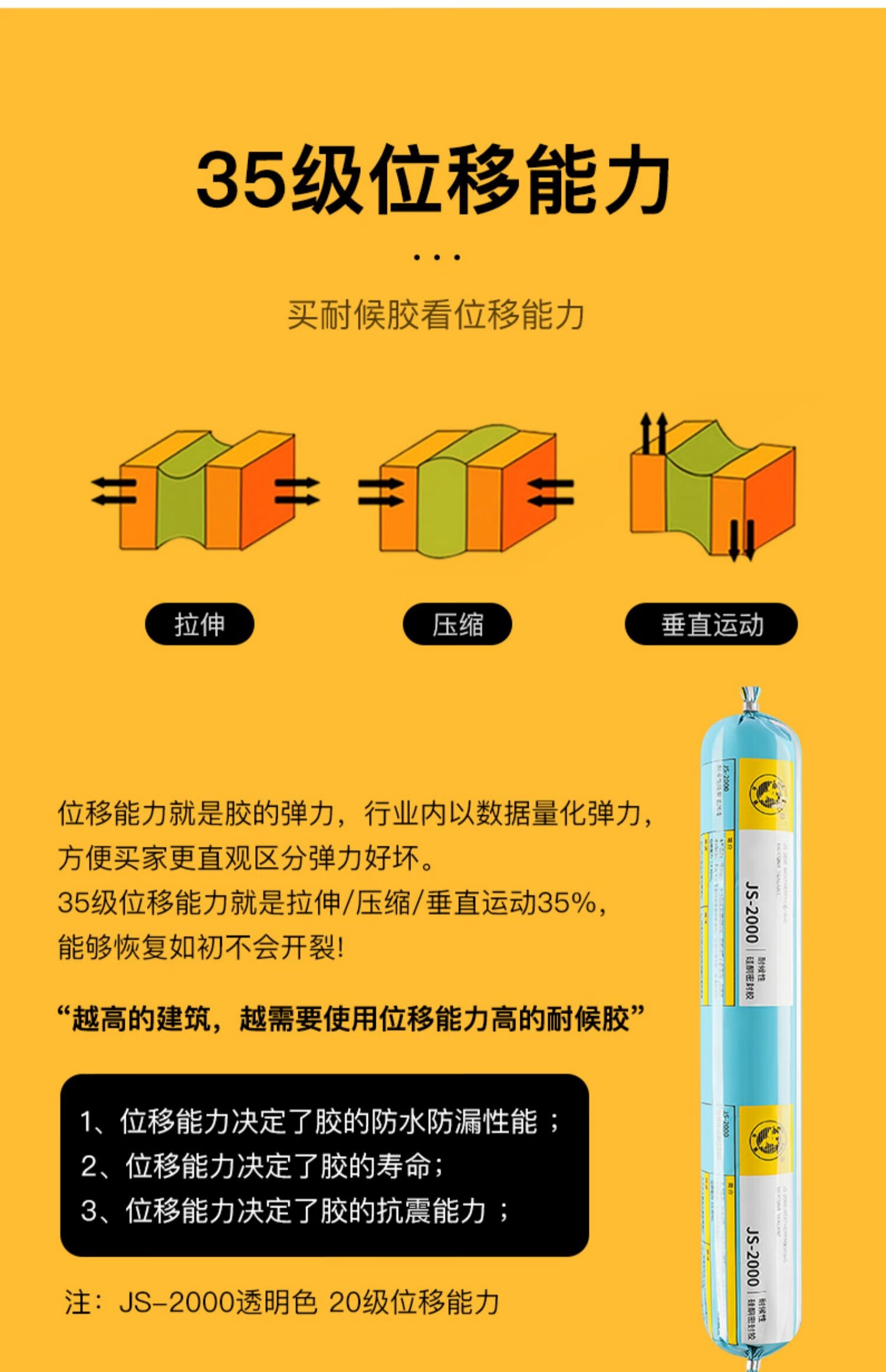 之江结构胶杭州金鼠耐候硅酮js2000中性阳光房幕墙密封防水玻璃胶 js