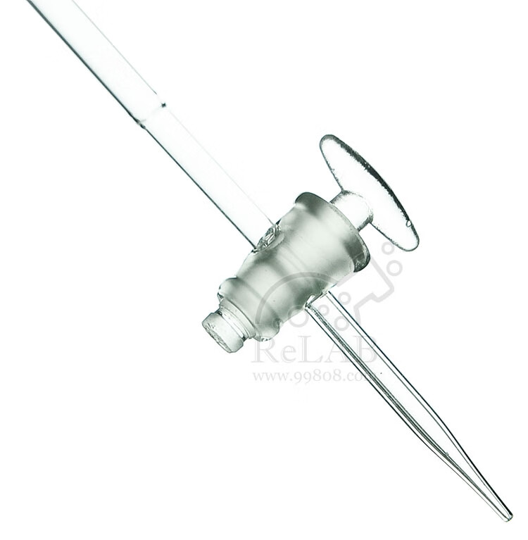 棕色酸性滴定管酸式蓝线滴定管透明酸式具塞玻璃刻度滴定管100ml棕色