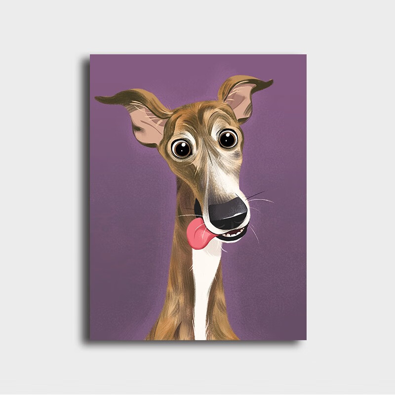 史历克 数字油画diy卡通动物宝贝宠物猫狗系列手工填色减压油彩画现代