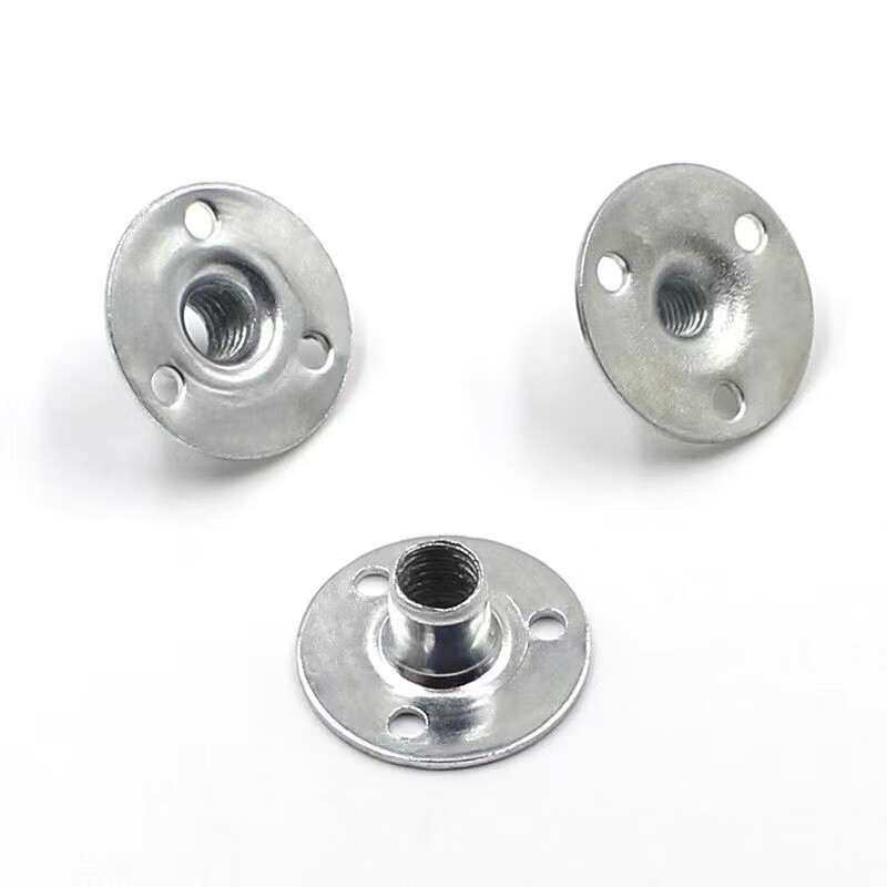 三孔螺母 锁紧螺母 对锁螺母 家具链接件螺母 铁板螺母m6 m8m10 【3只