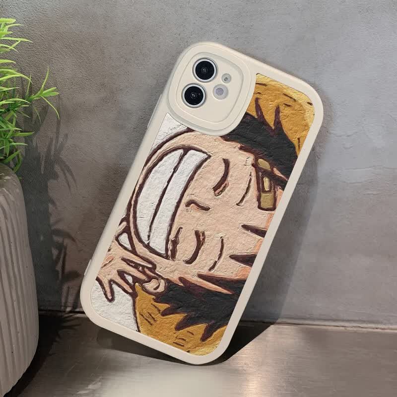 尚愿 适用华为荣耀x40i手机壳70/pro/ 动漫海贼王路飞60se浮雕v30硅胶