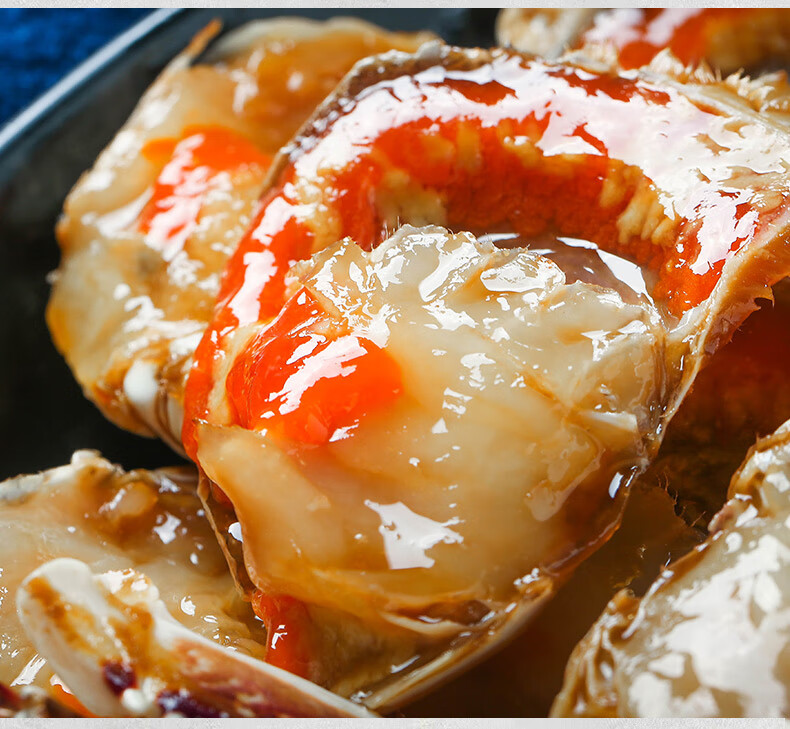 醉蟹韩国酱蟹韩式酱母蟹即食生腌炝螃蟹红膏呛蟹罐装宁波特产海鲜宓蝶