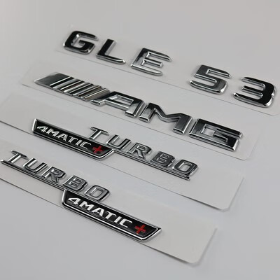 奔驰车标原厂gle63s gle43 gle53 amg后尾标v8 biturbo叶子板侧标 v8 