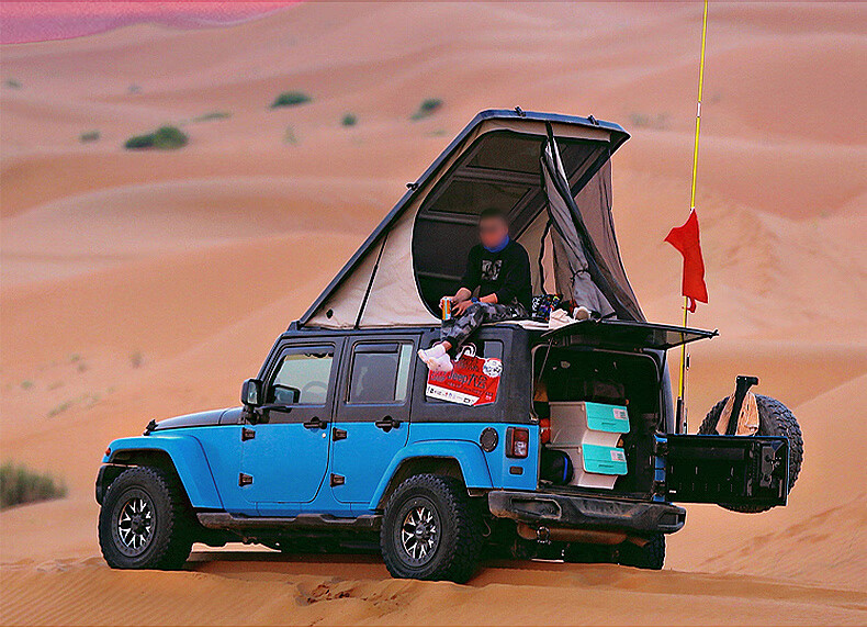 适用于jeep牧马人一体式车顶帐篷免车顶行李架横杆安装原车开模定制