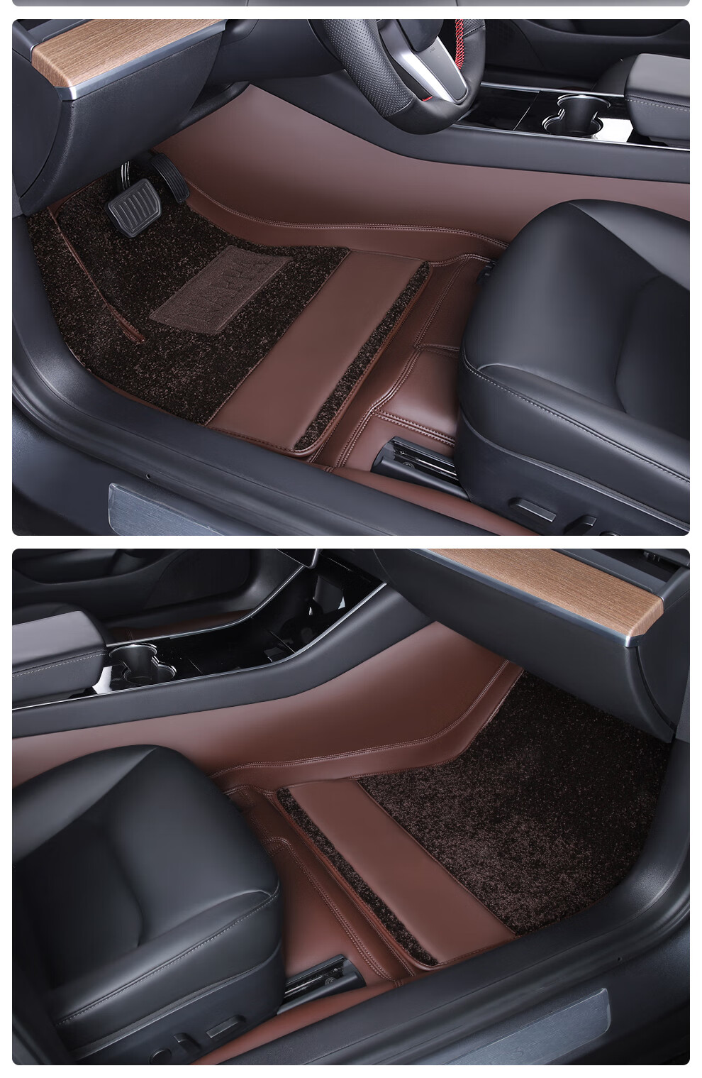 八骏奔腾360航空软包脚垫tesla特斯拉model3 x s 毛豆3汽车专用全包围