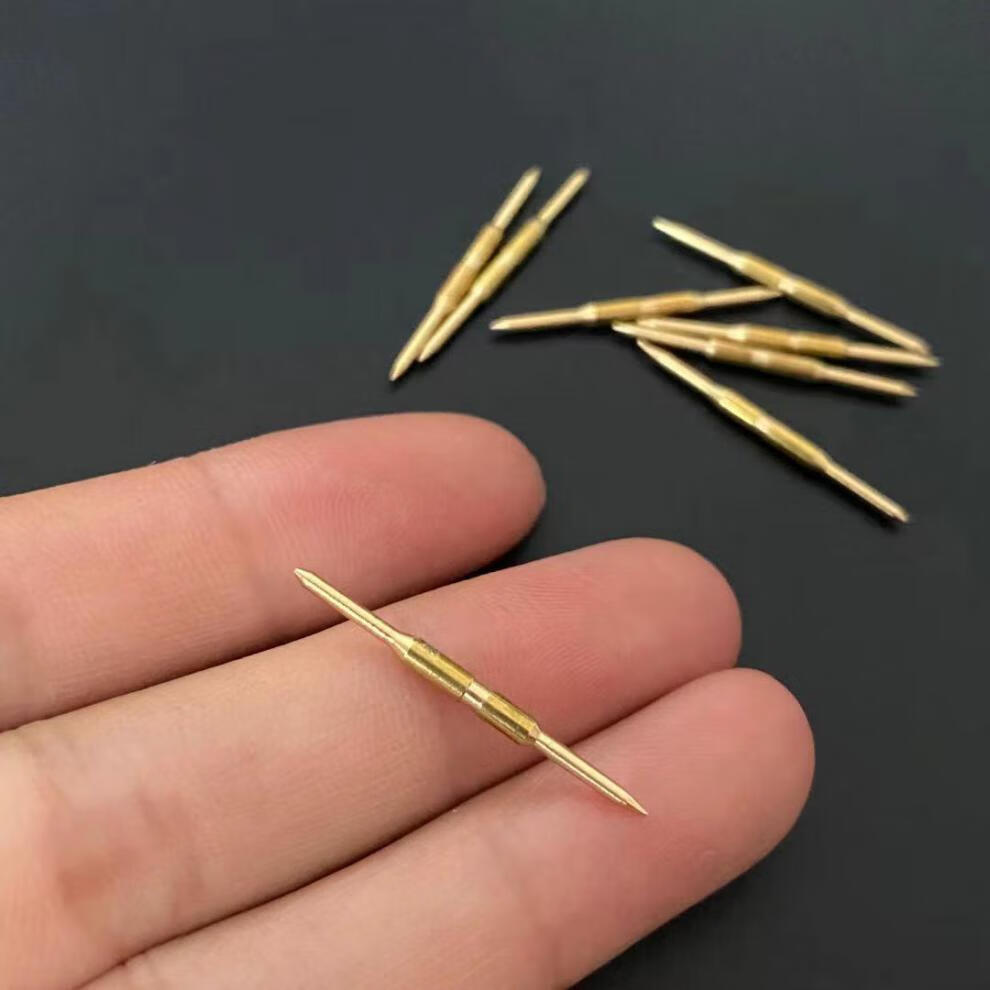 接头led灯带单根两头尖插针连接针对接针铜针两端尖头单枚独立插针 两