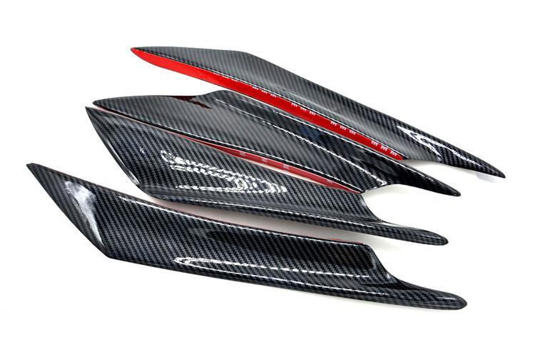 汽车风刀改装通用大包围前铲前杠碳纤维风刀个性扰流条扰流板风刃