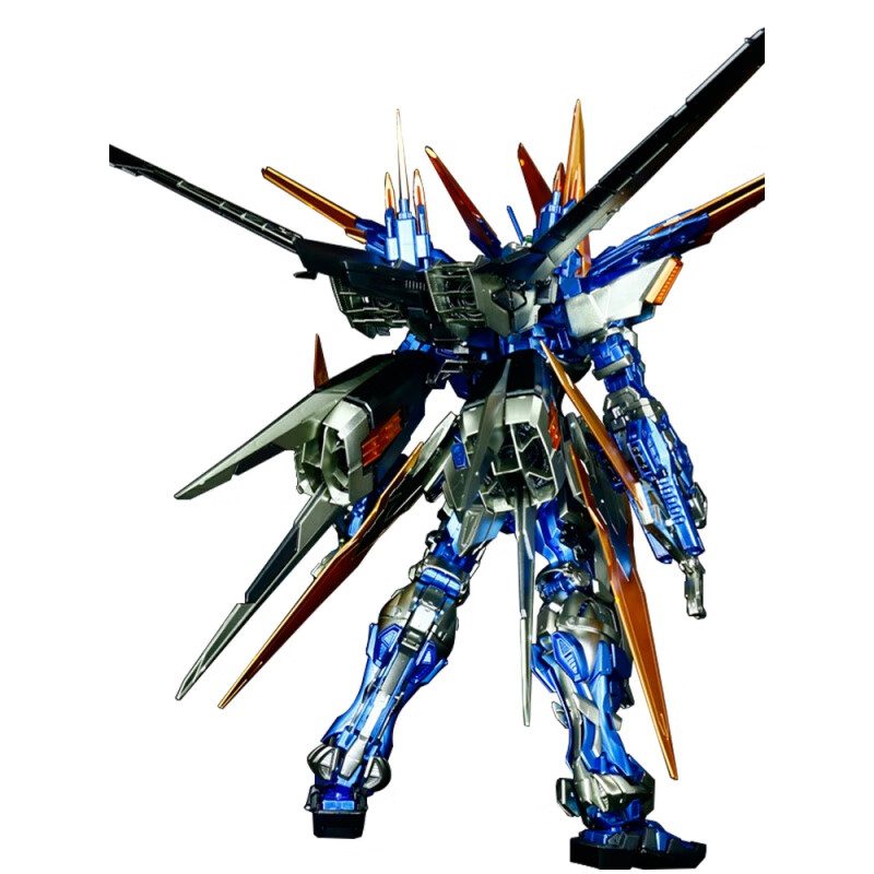定制高达模型金属着色mg蓝色异端d型迷惘铂金高达拼装模型敢达 铂金蓝