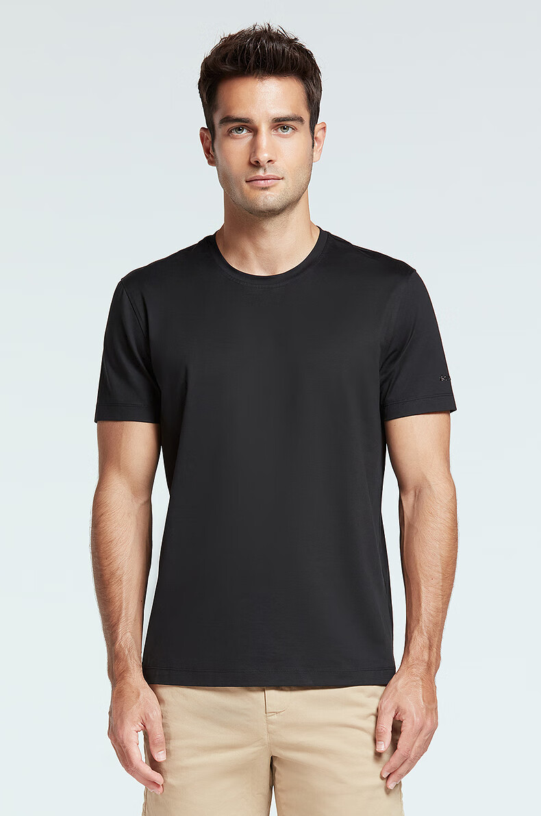 爱慕先生短袖男士t恤春夏新品睿智主推t系列圆领棉质简约百搭柔软弹力