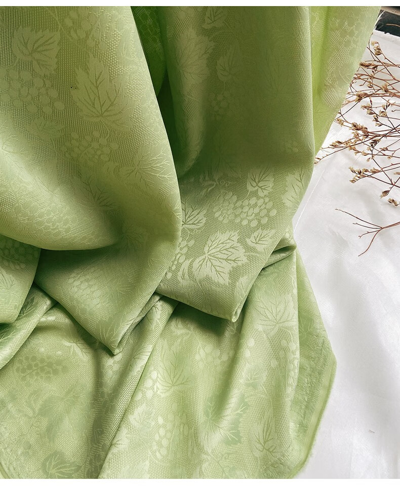 巧马缠枝葡萄传统纹样汉服花罗纱罗传统宋服装团扇手面料旗袍礼服布料