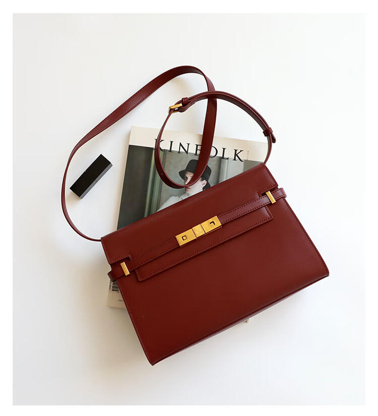 sara lee品牌 包包女2020新款潮曼哈顿女包真皮凯莉单肩腋下包复古