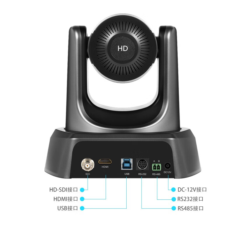 华迅通(hvatoo)高清视频会议摄像机全接口hdmi sdi usb会议摄像头20倍