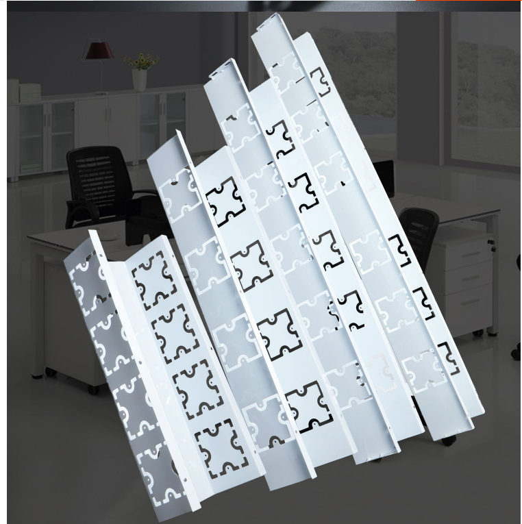 乐茗 办公桌低插座槽 桌面过线盒u型线槽走线槽 86面板插座 办公桌线