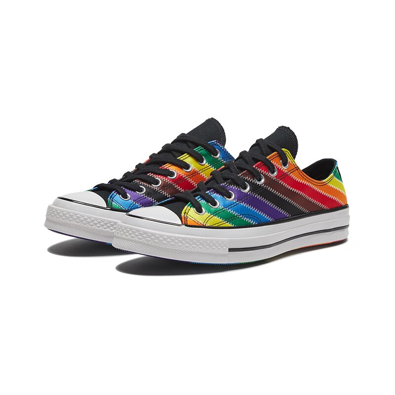 converse匡威1970s彩虹撞色亮片女款帆布鞋167755c36