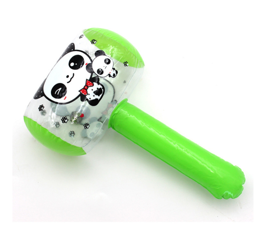 婴儿敲打玩具充气小铃铛气球锤子卡通铃铛锤子 地摊热款 小号充气锤1