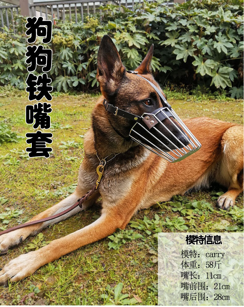 狗嘴套口罩防乱吃防咬人金毛狼狗德牧马犬口笼专用嘴笼大型犬嘴罩