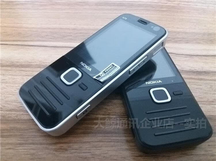 nokia/诺基亚 n78 老款经典智能老人学生手机 黑色【移动联通】 一电