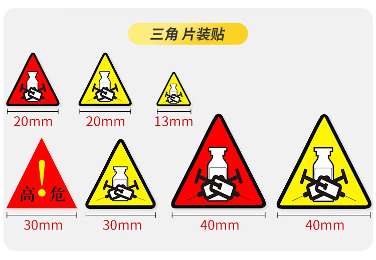 高危药品标识颜色图片