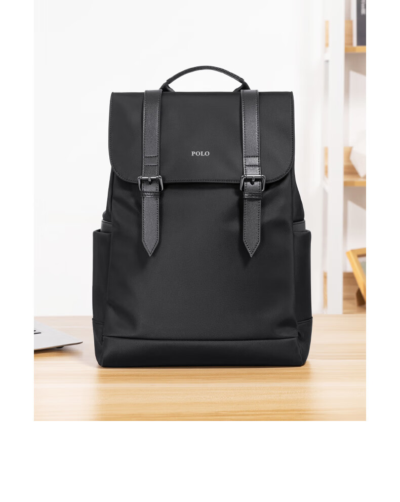 polo新款男士背包休闲商务电脑包大容量旅行双肩包轻便潮流大学生书包