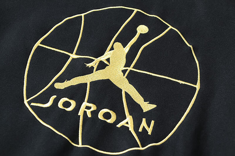 jordan【品牌特价】aj飞人2022秋冬潮牌大灌篮刺绣23号高领加绒连帽