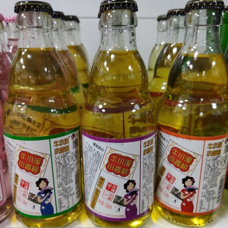 小香槟水蜜桃330ml碳酸饮料东北老汽水网红 牛小溪嘉槟 6瓶【图片