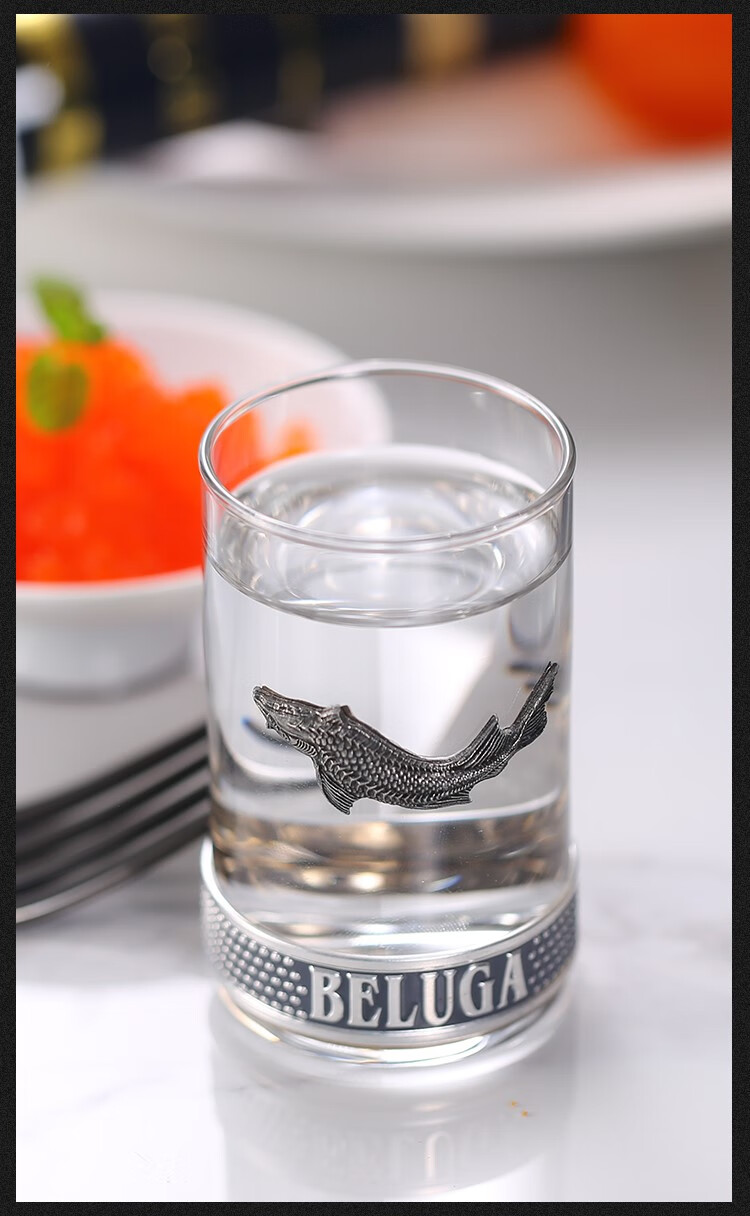 进口俄罗斯白鲸伏特加vodka鲟鱼酒洋白酒beluga送人节日礼盒 白鲸大