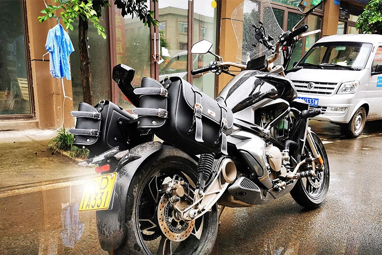 适用于贝纳利502c升仕310v侧边包皮边箱改装保险杠靠背复古挂包 升仕