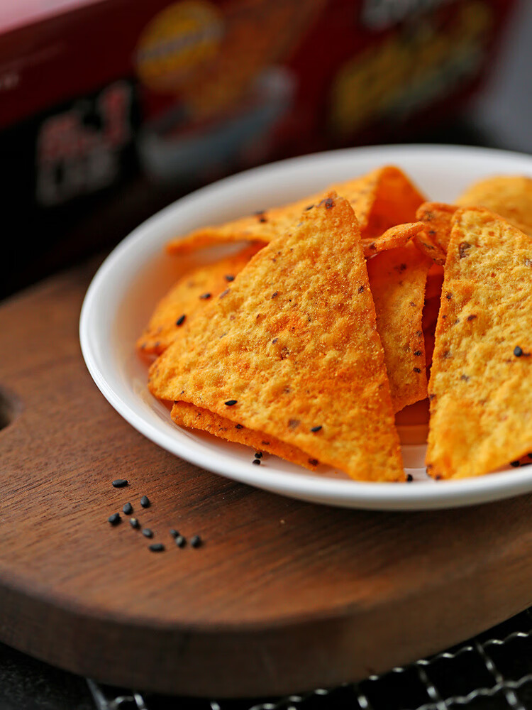 3盒装韩国玉米片蘸酱版番茄酱脆片膨化小零食炸鸡味酥脆条90g3盒