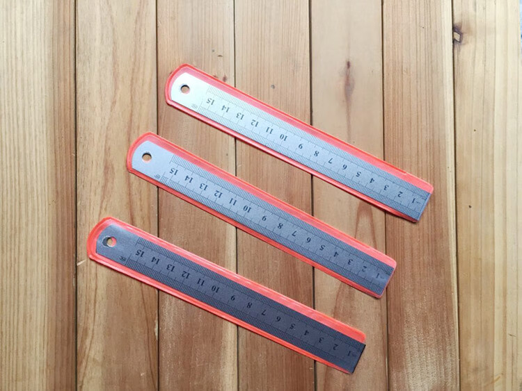 定制适用不锈钢尺直尺20cm15厘米30cm 6英寸8英寸12英寸测量尺子生活