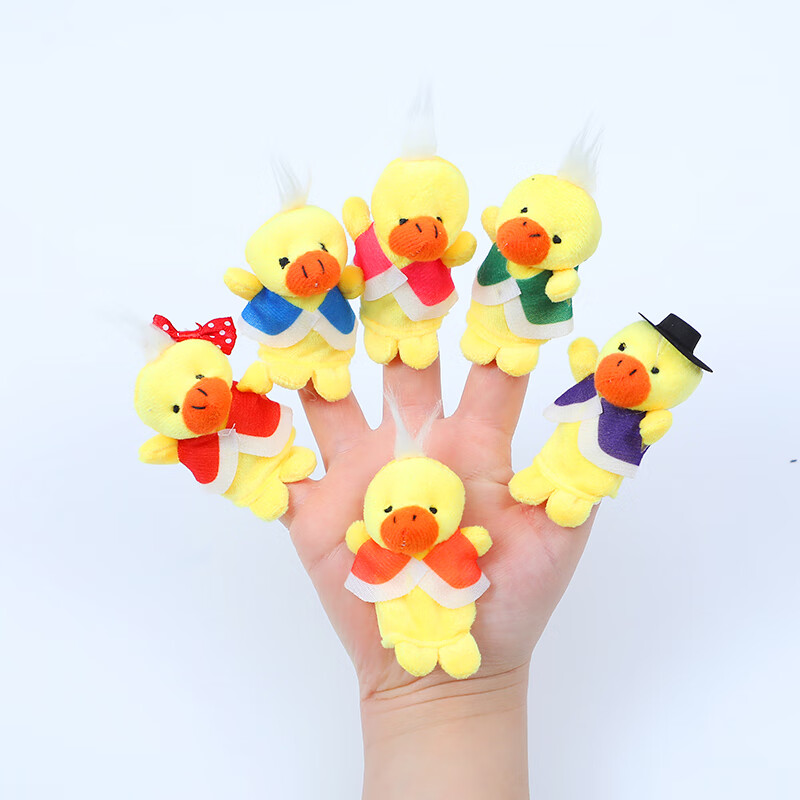 子互动一家人动物指偶毛绒公仔手指玩偶动物手偶早教玩具 三只小熊 10