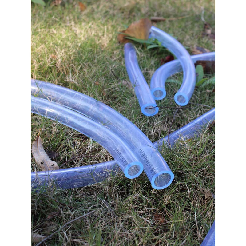 接水软管水管软管塑料透明寸牛筋园林浇花灌溉家用自来水管橡胶管12寸