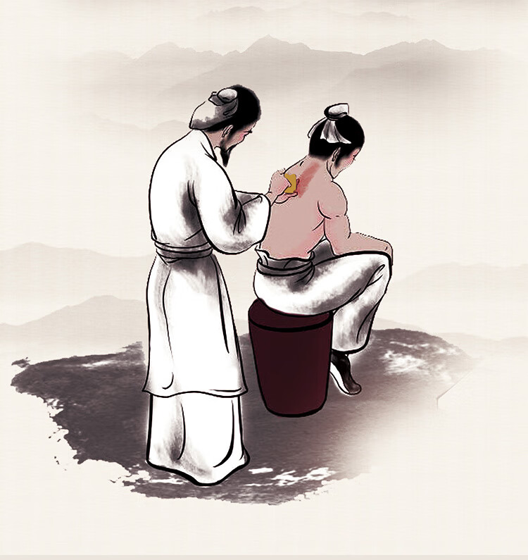 采药师(caiyaoshi) 牛角刮痧筒刮痧桶板拔筋棒脸部面板 全身通用 敲