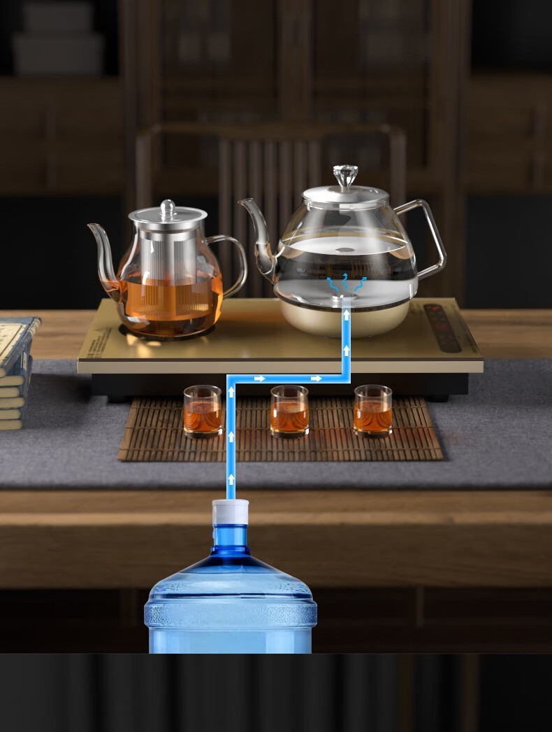 全自动上水壶电热水壶玻璃底部抽水泡茶功夫烧水茶台一体专用bea宓蝶