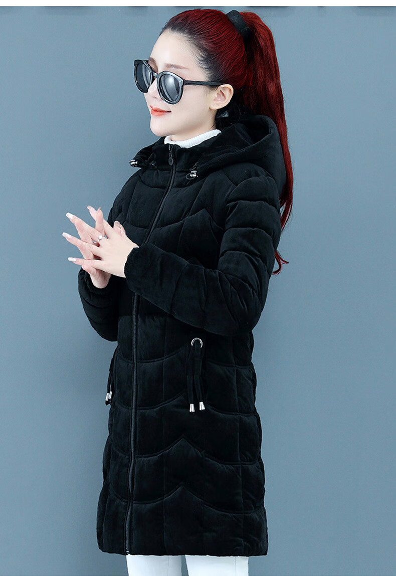 棉袄女中款棉服小个子年轻妈妈秋冬装棉衣四十岁中年加绒保暖加厚外套