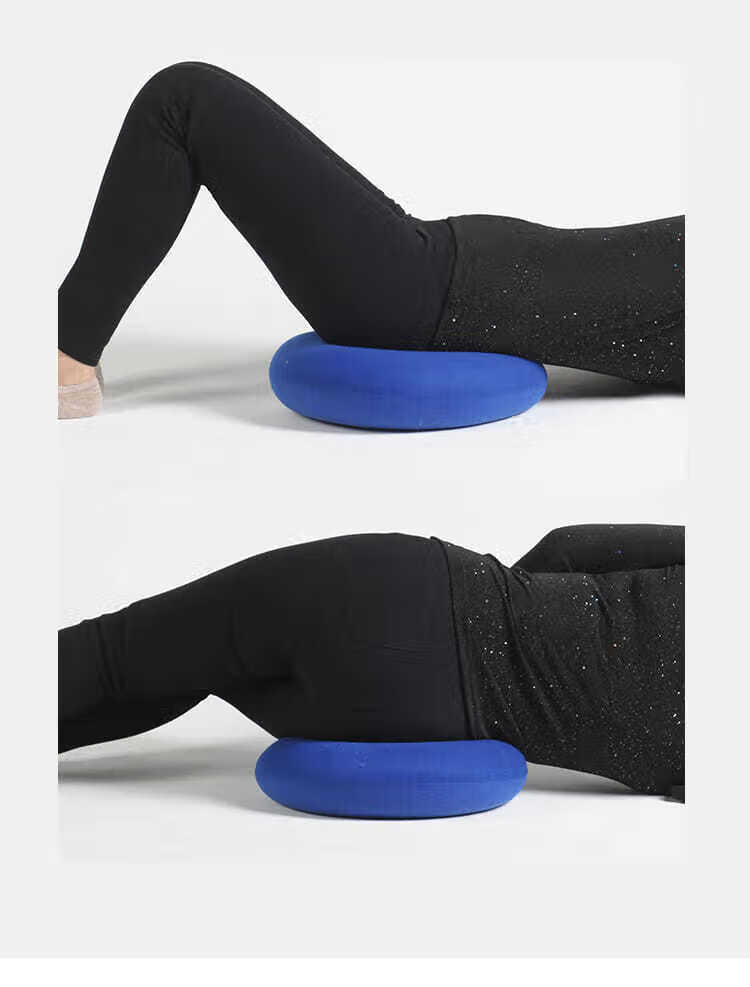 气垫防褥疮坐垫坐疮轮椅座垫圆形卧床老人屁股气圈痔疮垫子 浅蓝色