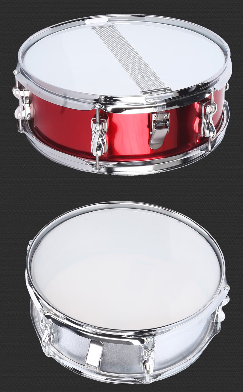 迈高登 小军鼓11/13/英寸学生打击乐乐队小鼓儿童乐器 (大红)13英寸