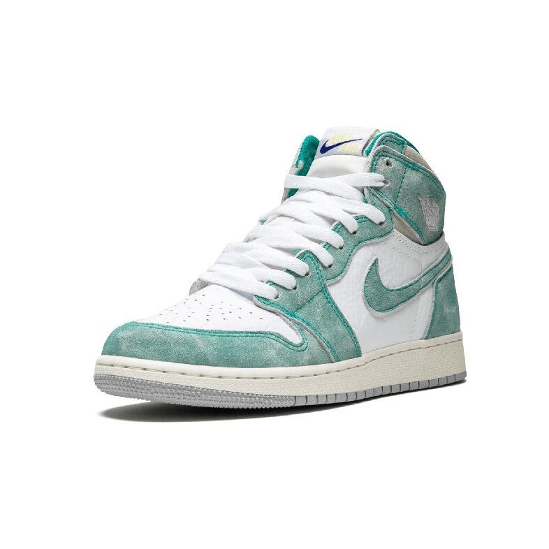 【官方旗舰】aj1turbo green男女鞋aj1蒂芙尼绿 高帮篮球鞋 湖水绿