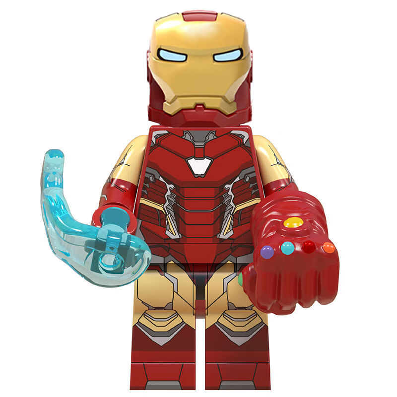 钢铁侠托尼ironman绝境血边战装甲马克1mk50兼容积木玩具模型人仔 mk