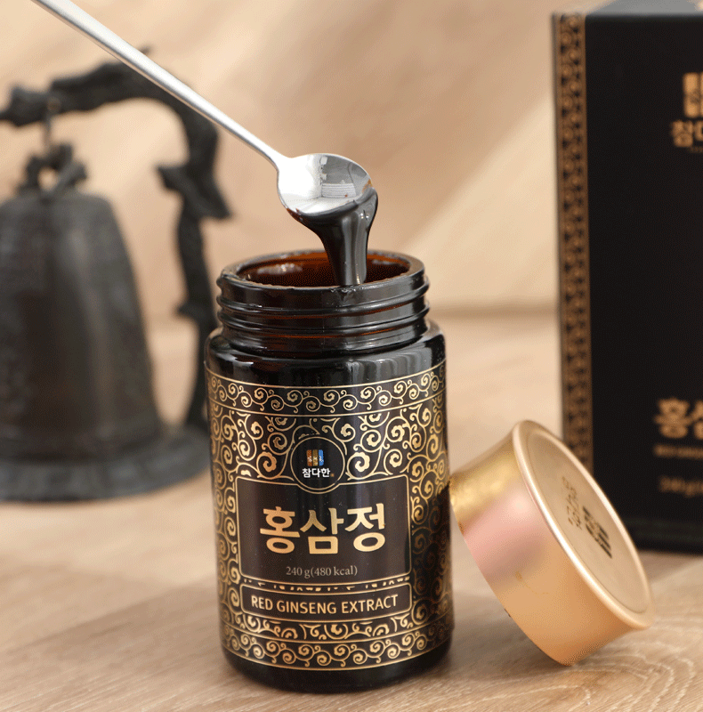 韩国人参高丽参膏黑红参浓缩液240g人参皂苷滋补品