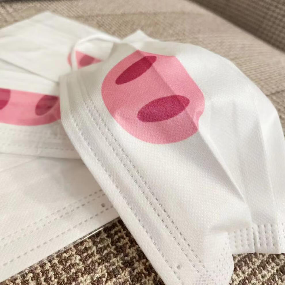 猪鼻子口罩祖儿同款猫咪腮红口罩猪猪小猪鼻子男女生可爱网红高颜值