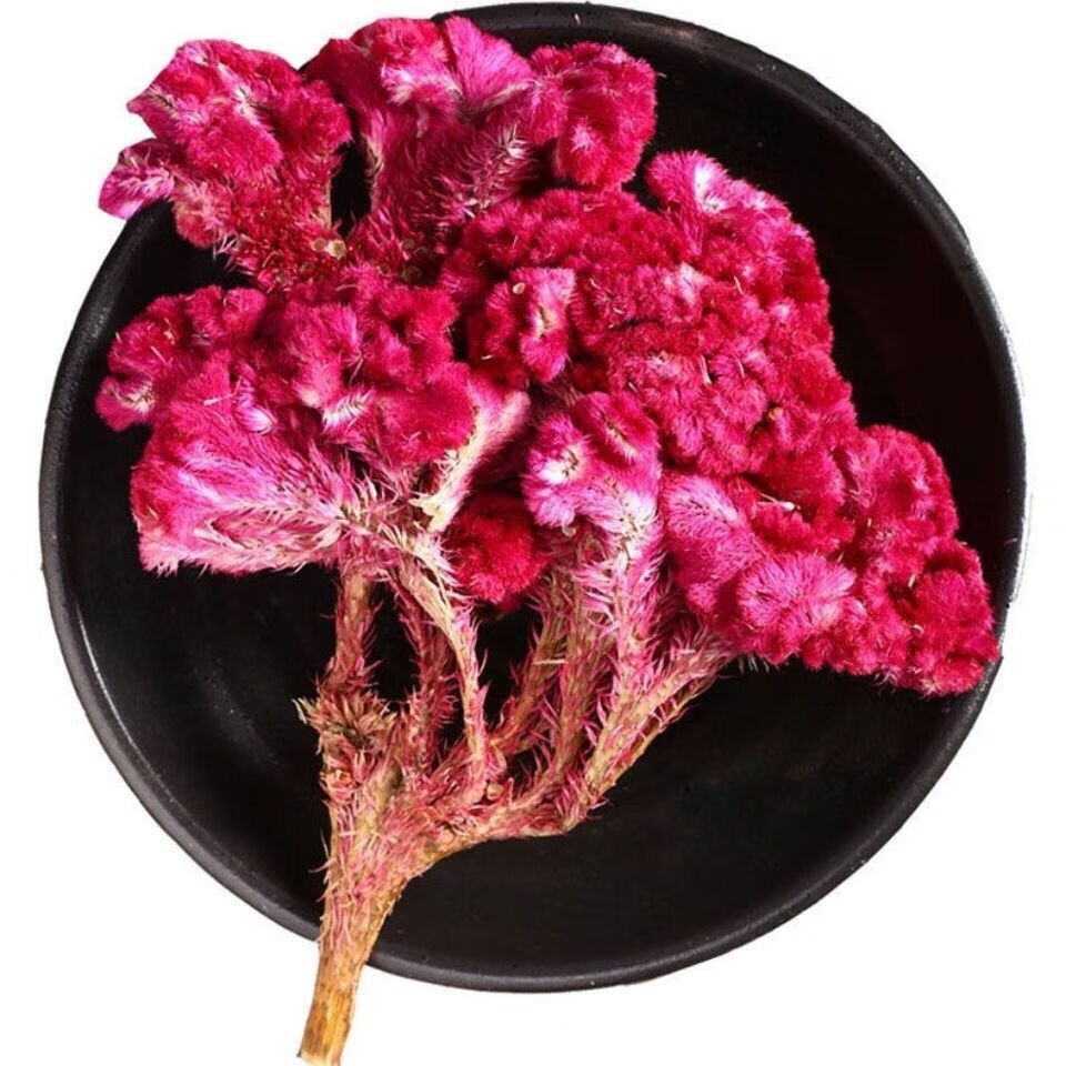 中药材晒干的红鸡冠花干花茶新货500g有白色鸡冠花鸡髻花