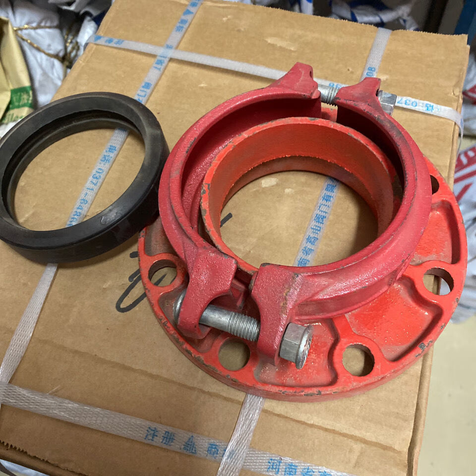 定制适用沟槽管件沟槽钢卡消防管道卡箍管件沟槽卡箍消防管件水管抱箍