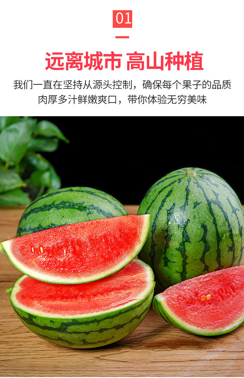 御品一园精品西瓜彩箱新鲜水果现摘8424冰糖麒麟瓜薄皮保熟1只装89斤