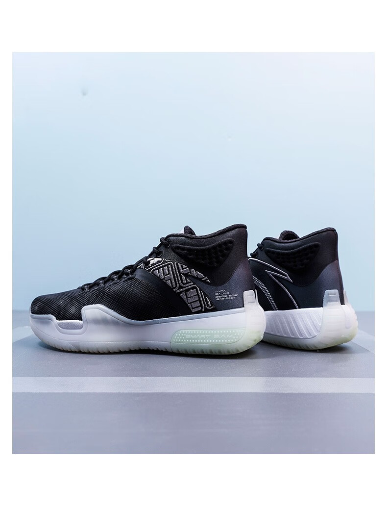 安踏霸道篮球鞋男2021冬季新款回弹缓震球鞋高帮运动鞋1121416146143