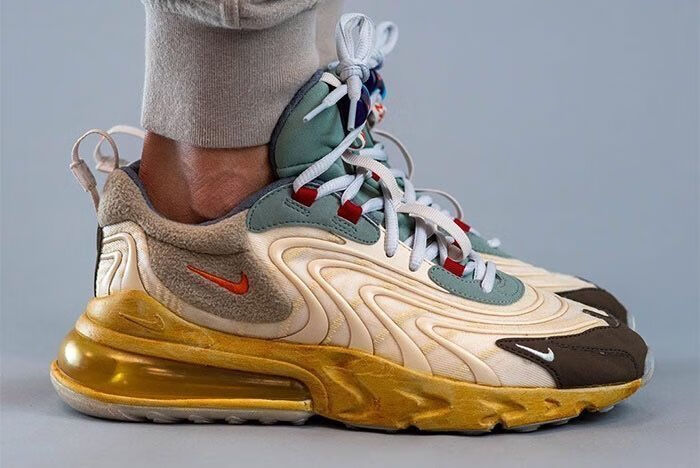 air max 270 travis scott仙人掌ts鬼脸联名男女情侣气垫跑步鞋 270