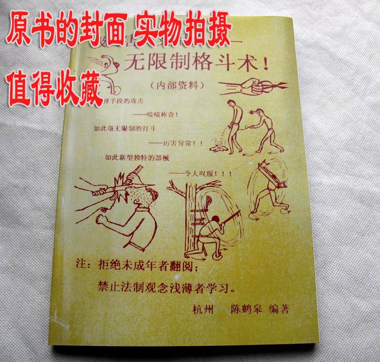 无限制格斗术陈鹤皋极厉害实用的含3vcd武术气功秘籍单购为了实战而练